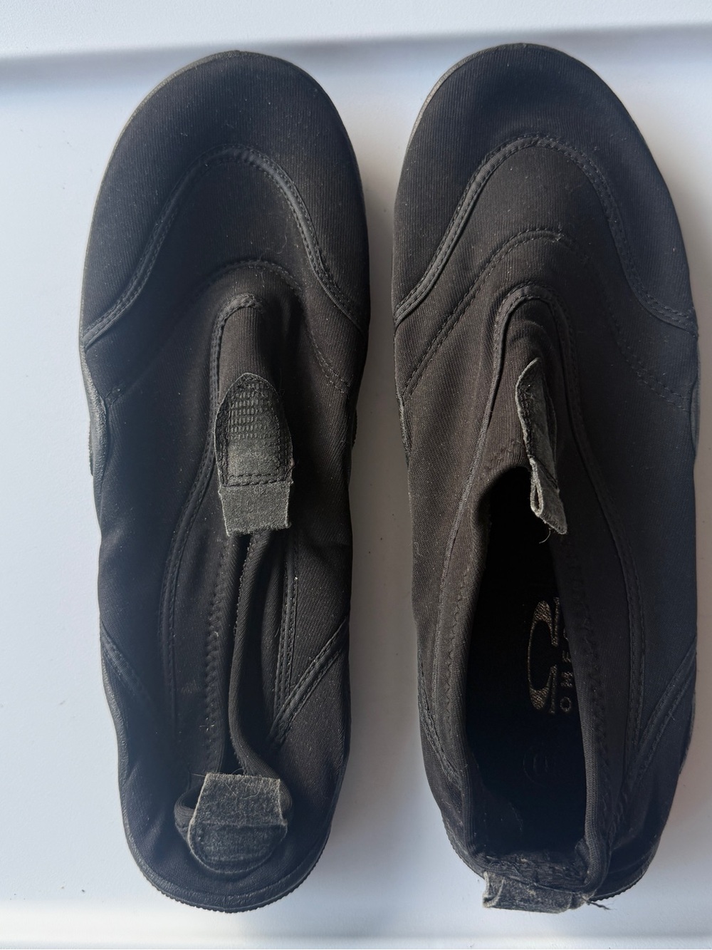 Omega Men's Black Slip-On Water Comfort Shoes Sz 10